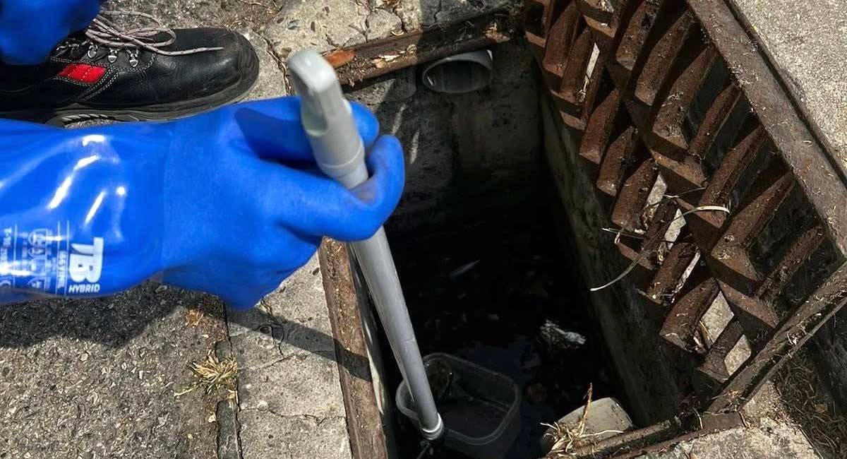 Trabajos preventivos de control del mosquito en los imbornales - Ayto.